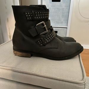 Black Booties with Buckles Women’s Size 9
